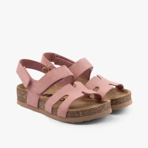 Stella II børne læder sandal med hælrem - lyserød