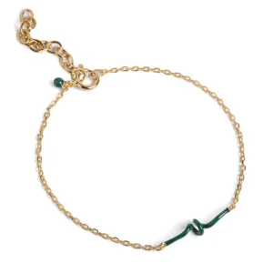 Bracelet - Twist - Petrol Green - Enamel Copenhagen