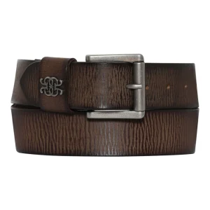 Crystal - Leather Belt - Dark Brown - Gustav