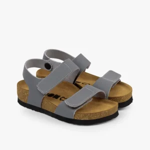Kai børne læder sandal - grå