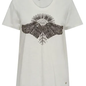 MMNadine O-SS Deco Tee - Ecru - Mos Mosh