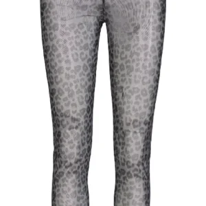 Leggings leopard print grå