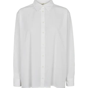 Vilde Loose Shirt - GOTS - Bright White - Basic Apparel