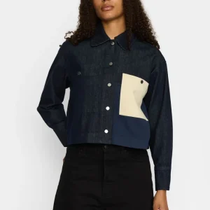 Cropped Shirt - Navy - Selfhood