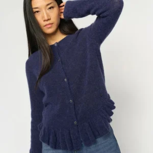 MMMape Alice Knit Cardigan - Crown Blue - Mos Mosh