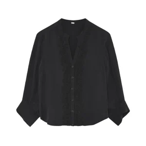 Cana - Shirt - Dull Black - Gustav