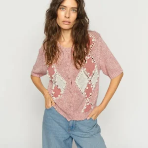 MMElio SS Knit Cardigan - Peachy - Mos Mosh