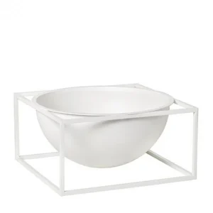 Kubus Centerpiece - Opsats - Stor - Hvid - by Lassen